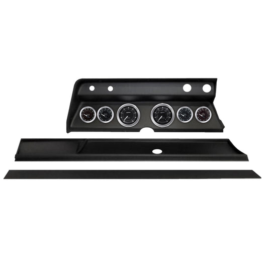Autometer Chrono Direct Fit Dash Kit 1966 Chevy Chevelle (2 x 3-3/8in. / 4 x 2-1/16in.)