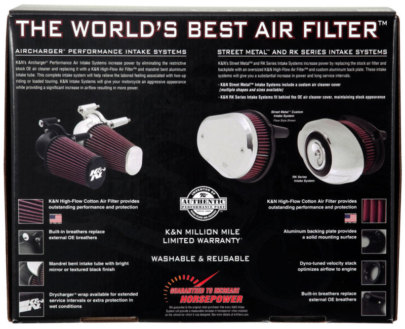 K&N 08-10 Harley-Davidson Touring Models Performance Intake Kit