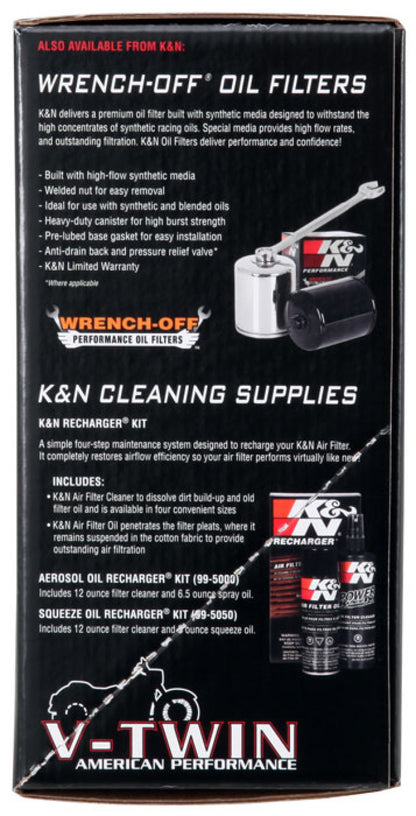 K&N 08-10 Harley-Davidson Touring Models Performance Intake Kit - Bright Aluminized