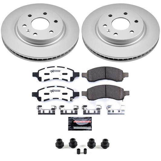 Power Stop 08-17 Buick Enclave Front Z36 Coated Truck & Tow Brake Kit