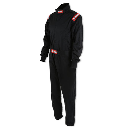 RaceQuip Black Chevron-1 Suit - SFI-1 Medium