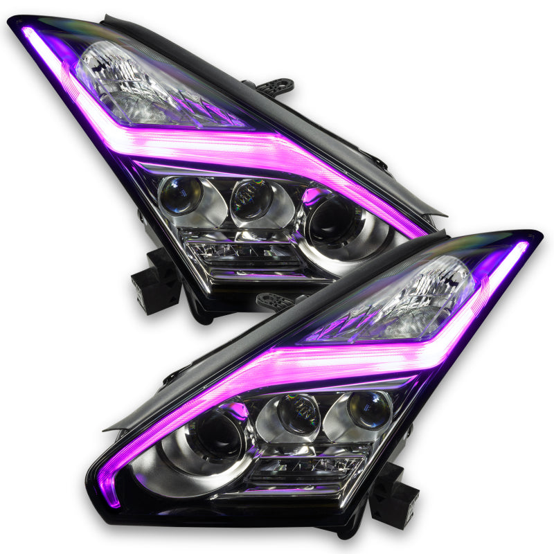 Oracle 15-21 Nissan GT-R RGB+W Lightning Bolt Headlight DRL Kit w/ BC1 Controller