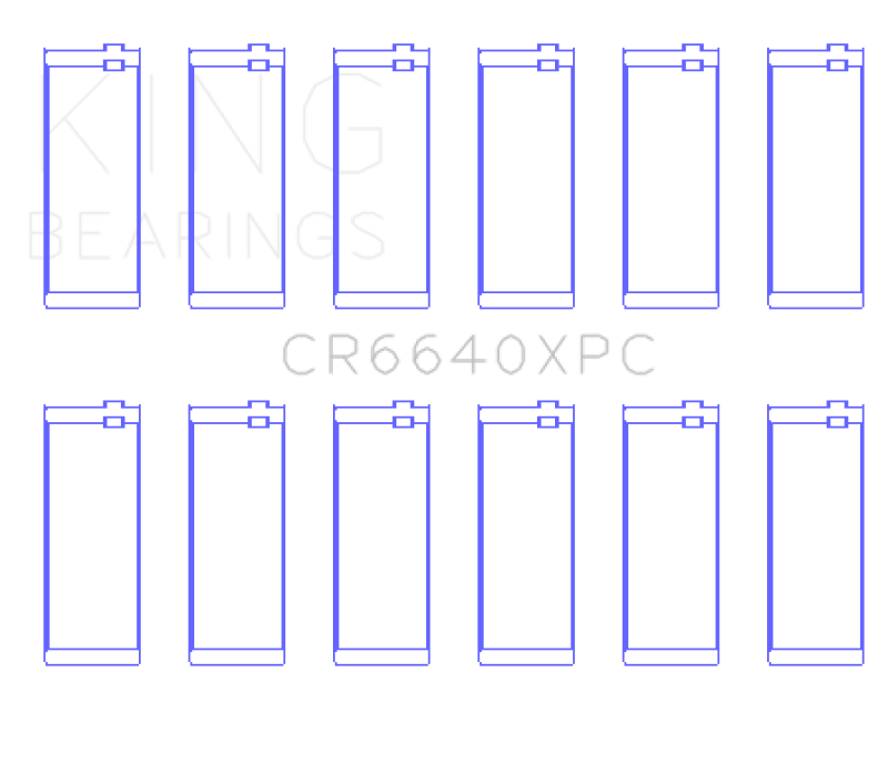 King Engine Bearings BMW M20 & M50 2.0L / 2.5L / 2.7L (Size STDX) Coated Performance Rod Bearing Set
