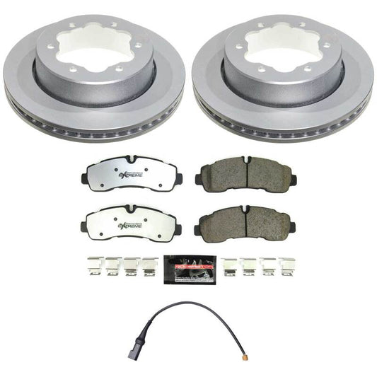 Power Stop 20-24 Ford Transit-350 HD Rear Z36 Coated Truck & Tow Brake Kit