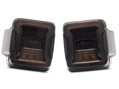 Raxiom 18-26 Jeep Wrangler JL LED Tail Lights- Red Housing- Smoked Lens
