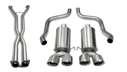 Corsa 06-08 Chevrolet Corvette C6 (A/T) 2.5in Xtreme Cat-Back Exhaust - 3.5in Twin Tips