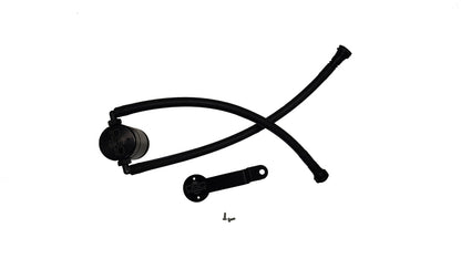 J&L 14-18 Chevy Silverado 1500 / 14-18 GMC Sierra 1500 4.3L V6 Oil Separator - Black Anodized