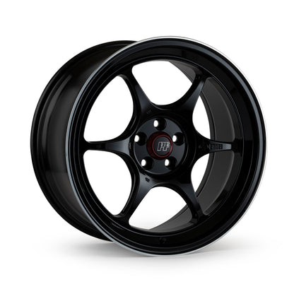 Enkei PF06 17x9 5x114.3 35mm Offset 75mm Bore Black Machined Wheel ** SPECIAL ORDER**