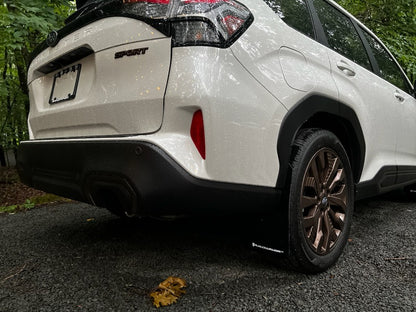 Rally Armor 25-26 Subaru Forester &amp; Hybrid Black UR Mud Flap w/Red Logo