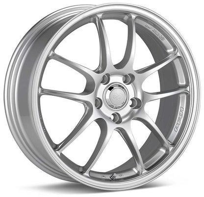 Enkei PF01 18x8 5x114.3 40mm Offset Silver Wheel 08-10 Subaru STI/06-10 Civic Si