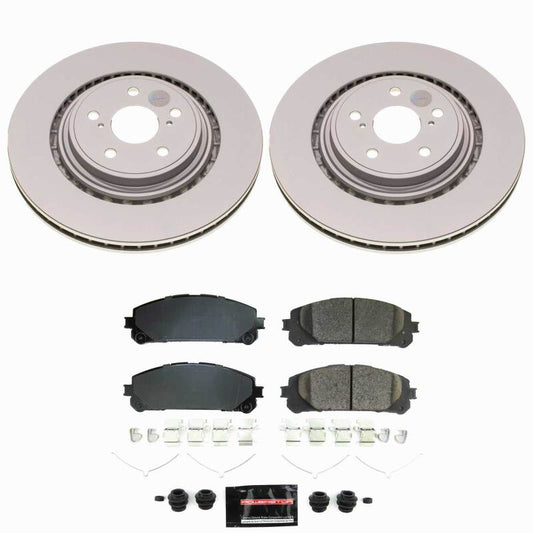 Power Stop 23-25 Lexus RX350 Front Z23 Coated Brake Kit