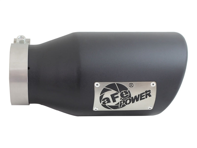 aFe Diesel Exhaust Tip Bolt On Black 4in Inlet x 6in Outlet x 12in