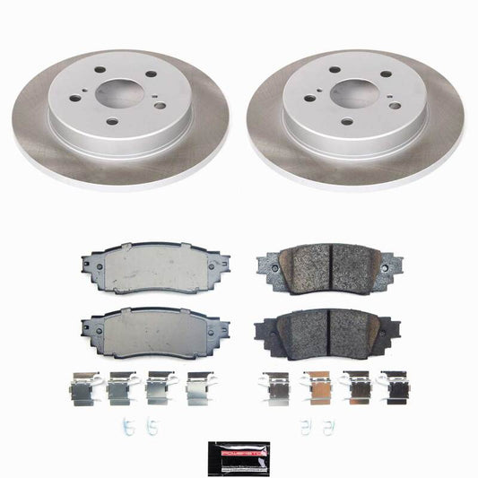 Power Stop 24-26 Toyota Corolla Cross Rear Semi-Coated Rotor Kit