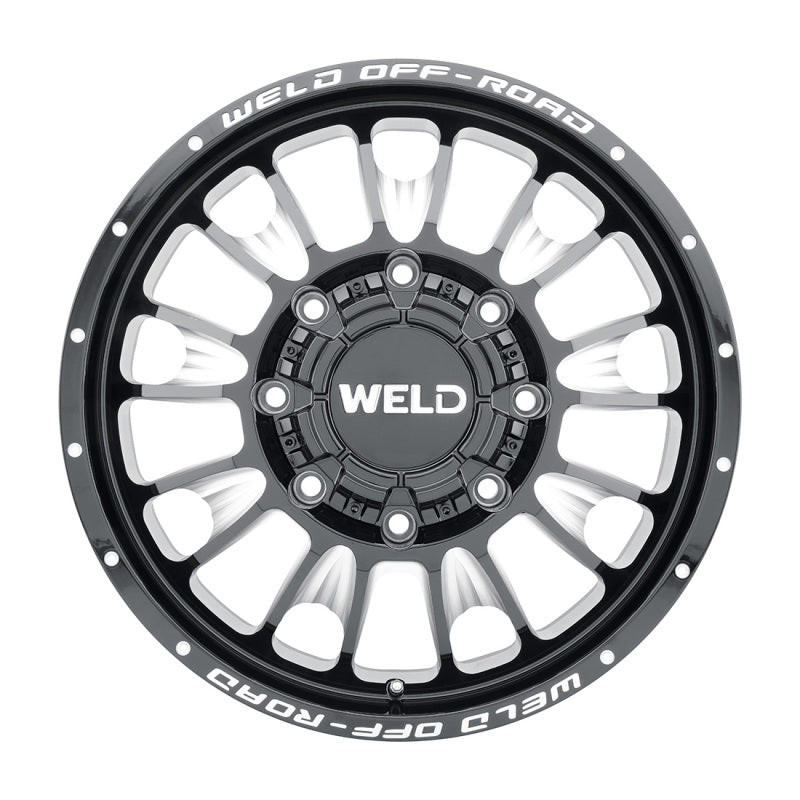Weld Off-Road W121 20X8.25 Scorch Outer 8X200 ET-221 BS-3.92 Gloss Black MIL 142.2
