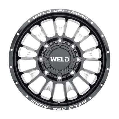 Weld Off-Road W121 20X8.25 Scorch Outer 8X200 ET-221 BS-3.92 Gloss Black MIL 142.2