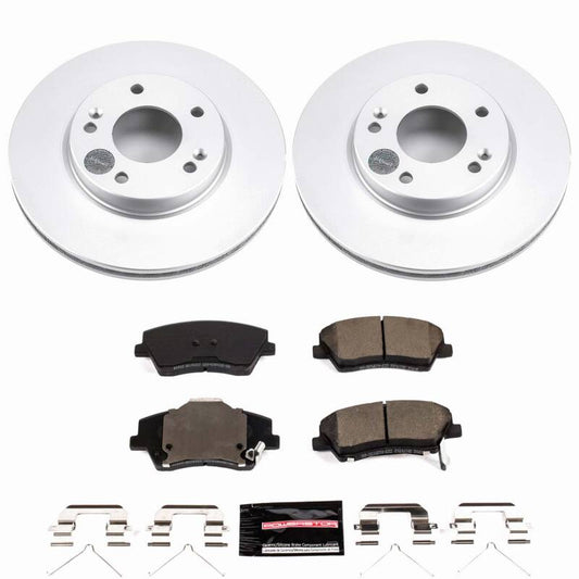 Power Stop 17-22 Hyundai Ioniq Front Z23 Coated Brake Kit