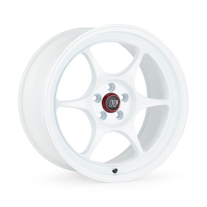 Enkei PF06 19x10in 5x114.3 BP 20mm Offset 75mm Bore - White Machined Wheel *MOQ 40