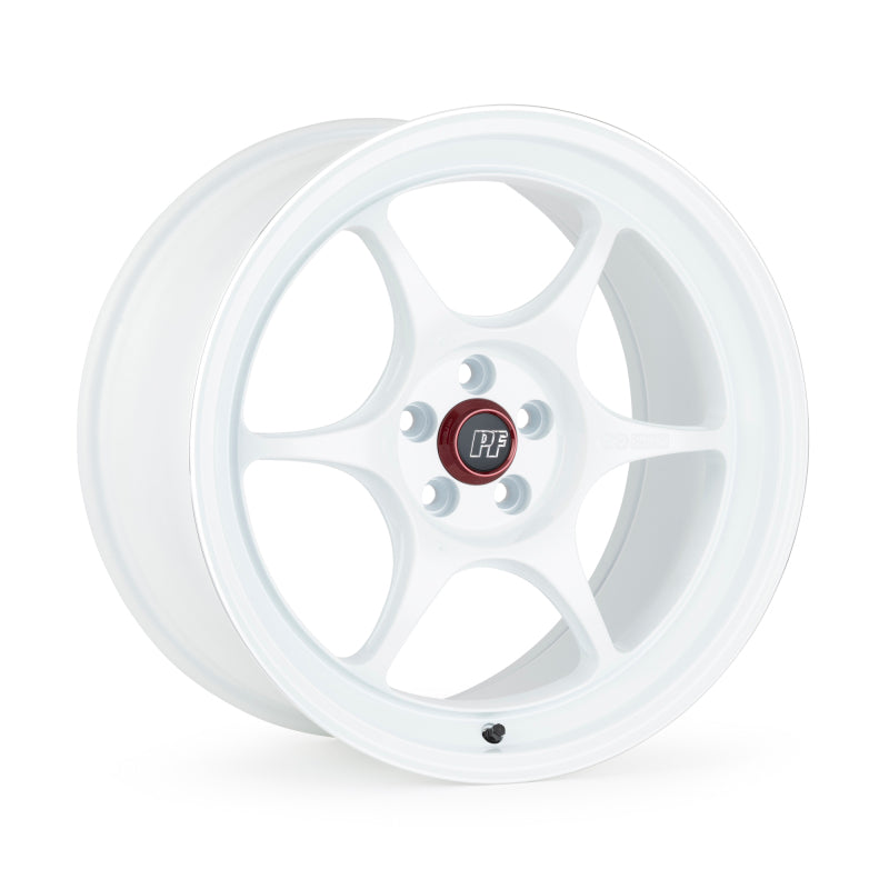 Enkei PF06 19x10 5x112 38mm Offset 75mm Bore White Wheel w/ Machined Lip (MOQ 40)
