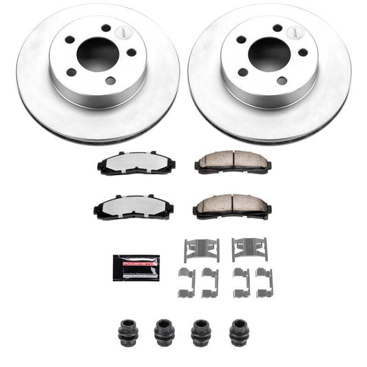 Power Stop 95-01 Ford Explorer Front Z36 Coated Truck & Tow Brake Kit