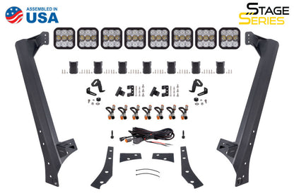 Diode Dynamics Stage Series Windshield Bracket Kit for 07-18 Jeep JK Wrangler (No Lights)