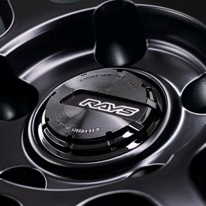Gram Lights 57NR LIMITED II 18x8.5 +45 5-112 Semigloss Black Wheel w/ Black Cap/Stickers/Air Valve