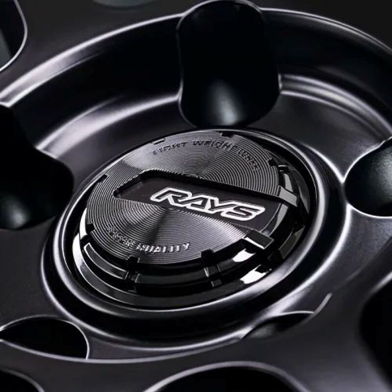 Gram Lights 57NR LIMITED II 18x7.5 +42 5-112 Semigloss Black Wheel w/ Black Cap/Stickers/Air Valve