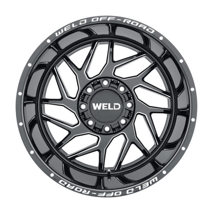 Weld Off-Road W117 20X9 Fulcrum 5X127 5X139.7 ET00 BS5.00 Gloss Black MIL 87.1