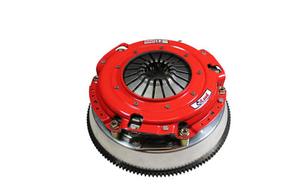 McLeod 18-23 Ford Mustang RXT Twin Disc Clutch Kit 1 1/8 x 26 Spline 164T 8 Bolt AL Flywheel