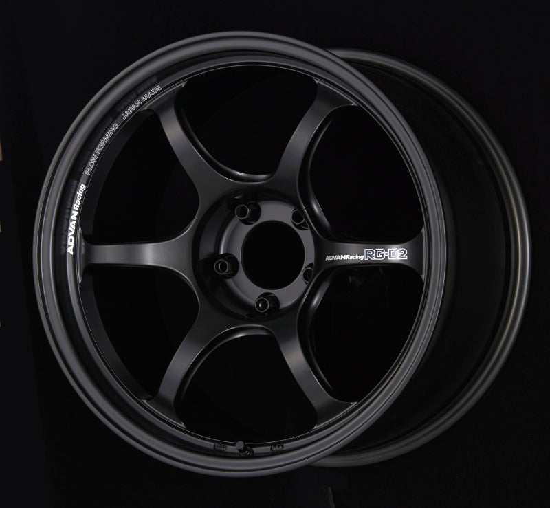 Advan RG-D2 17x8.5 +31 5x114.3 Semi Gloss Black Wheel