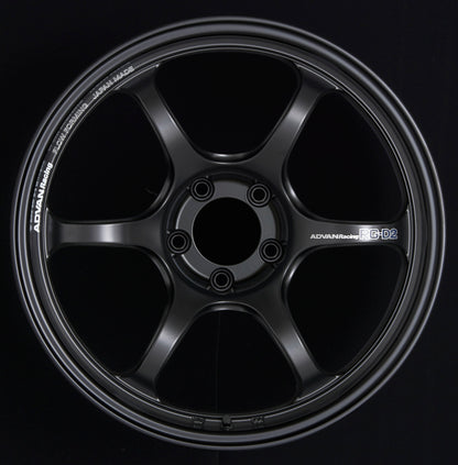 Advan RG-D2 18x10.5 +35 5x120 Semi Gloss Black Wheel
