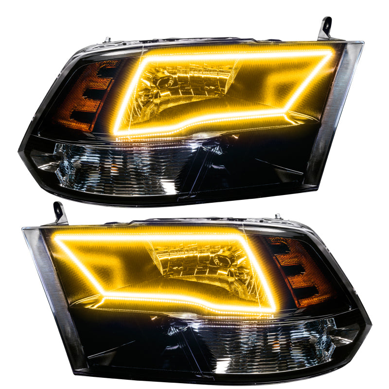 Oracle Lighting 09-18 RAM 1500 Sport Halo Headlights - Blk Housing w/BC1 Controller