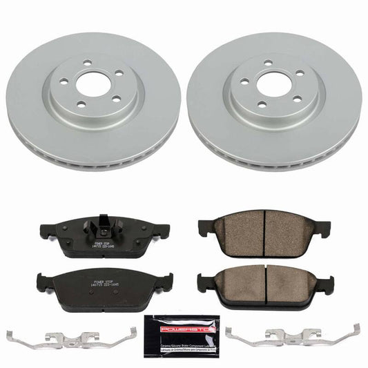 Power Stop 18-23 Ford Transit Connect Front Z23 Coated Brake Kit