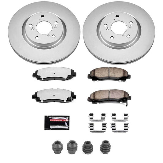 Power Stop 09-14 Acura TL Front Z36 Coated Truck & Tow Brake Kit