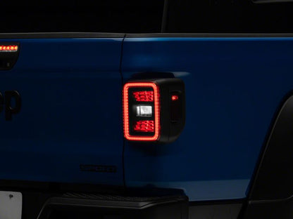Raxiom 20-23 Jeep Gladiator JT LED Tail Lights- Black Housing (Smoked Lens)
