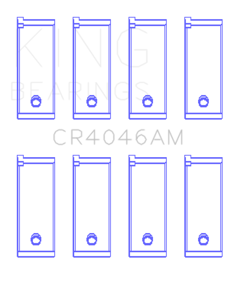 King Engine Bearings Acura D16A1 (Size STD) Rod Bearing Set (Size +0.75)