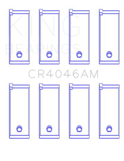King Engine Bearings Acura D16A1 (Size STD) Rod Bearing Set (Size +0.75)