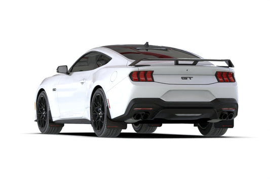 Rally Armor 24-26 Ford Mustang Black UR Mud Flap w/ Metallic Black Logo