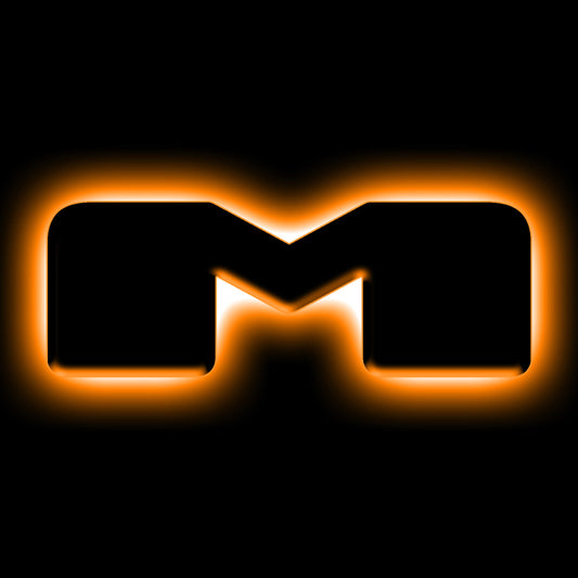 ORACLE Lighting Universal Illuminated LED Letter Badges - Matte Blk Surface Finish - M