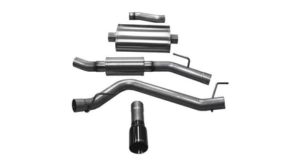 Corsa 2020-2025 Jeep Gladiator JT 3.0in Cat-Back Single Touring Side Exit w/ 4.0in Black Tip