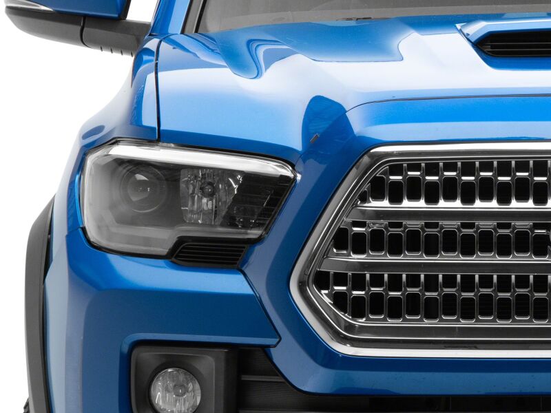 Raxiom 16-23 Toyota Tacoma Axial Series OE Replacement Headlights- Black Housing- Clear Lens