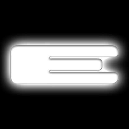 ORACLE Lighting Universal Illuminated LED Letter Badges - Matte Wht Surface Finish - E