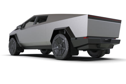 Rally Armor 24-26 Tesla Cybertruck Black UR Mud Flap Silver Logo