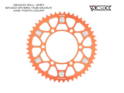 Vortex Racing V4 47 Tooth 520 Sprocket Use w/ 3766 Front - Orange
