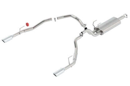 Borla 09-13 Dodge RAM 1500 5.7L CC/SB w/Fact Sngl Exhaust C/B 3x2.5in Single Round Rolled Split Rear