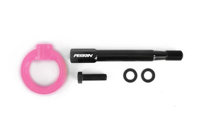 PERRIN 13-26 Subaru BRZ / 13-20 Scion FRS & Toyota 86 / 22-26 GR86 Tow Hook Kit (Rear) - Hyper Pink