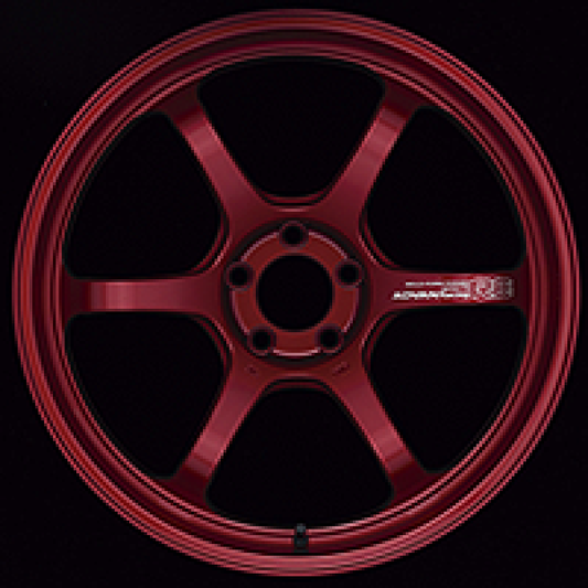 Advan R6 18x8.5 +45 5x114.3 Racing Candy Red Wheel