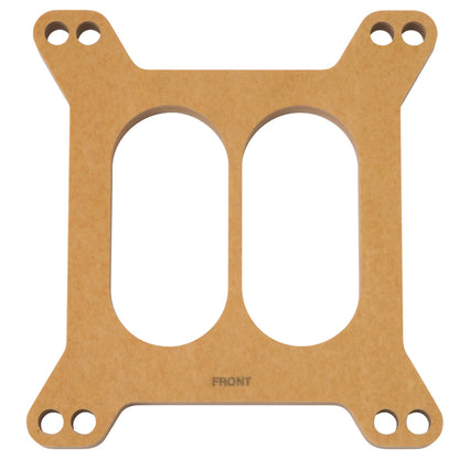 Edelbrock Spacer Carburetor 1/2In Wood Fiber Laminate Divided