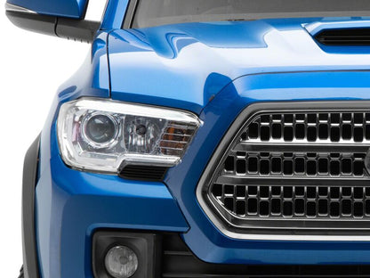 Raxiom 16-23 Toyota Tacoma Axial Series OE Replmnt Headlights- Chrome- Clear Lens