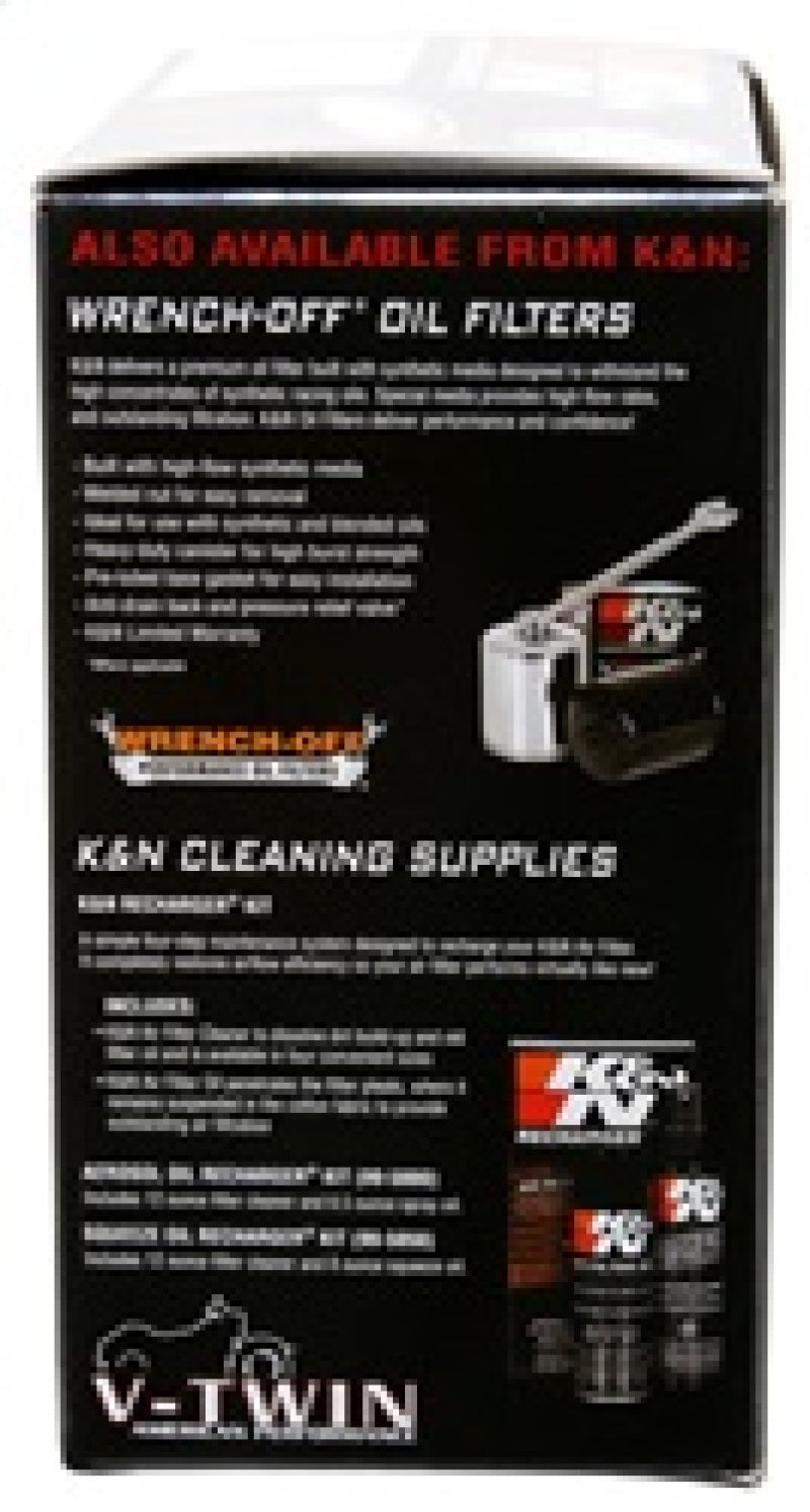 K&N S&S FILTER 6in OD x 4-5/8in ID x 2-3/16in H Replacement Filter for Harley-Davidson