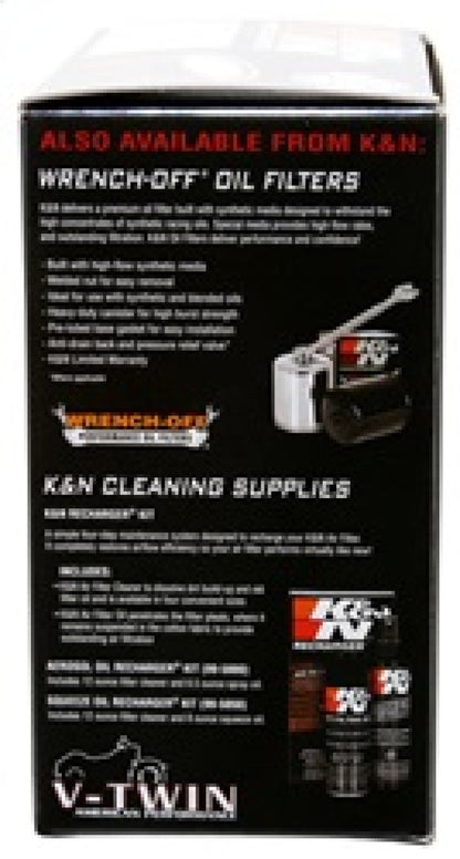K&N S&S FILTER 6in OD x 4-5/8in ID x 2-3/16in H Replacement Filter for Harley-Davidson